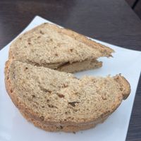 Sausage sandwich   at Cadwaladers in Criccieth