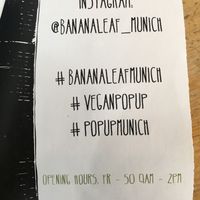 BananaLeaf (Sommer 2018 Wknds @ Nudo) at Bananaleaf - Pop up in Munich