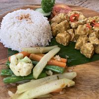 Tempe rendang  at Tropical Juice Corner in Lembongan