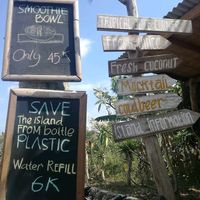bowl, refill water at Tropical Juice Corner in Lembongan