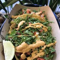 Three Tacos 😍😍😍  at Vegan GreenGO in Santa Barbara