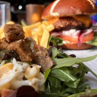 Beyond meat burger  at Vlint 21 in Borger