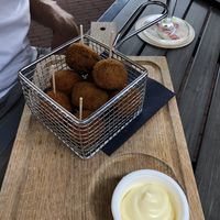 Baltiballen & baladins (vegan bitterballen) at Vlint 21 in Borger