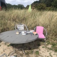 Outdoor seating in the garden at Sylter Suppen in List