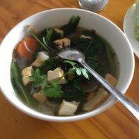 Golden Noodle soup at Chay Con Dao Healthy in Con Dao