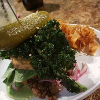 Mushroom Burger at Greenhouse Canteen & Bar in South Brisbane