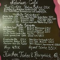 Karte Getränke at Naturium in Egestorf