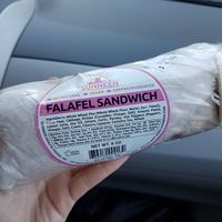 Falafel sandwich at A and B Naturals in Bar Harbor