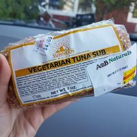 Vegetarian tuna sub at A and B Naturals in Bar Harbor