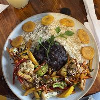 veganized pabellon criollo  at Cumana Bistro Food in Salento