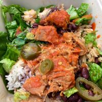 Buena Vista Bowl minus the veggie fajitas and corn salsa it normally comes with at Zocalo in Copenhagen