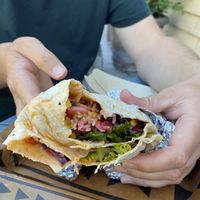 Burrito “VeraCruz 🌶🌶” with jackfruit. $15.70 (100kr). at Zocalo in Copenhagen