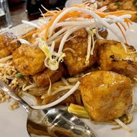 Vegan pan Thai with tofu  #Veganuary at Kittiwat Thai Kitchen in Frederick