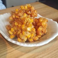 Corn fritters at Nami in Varberg