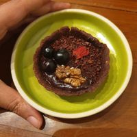 Peruvian raw cacao tart at Sequel Bistro & Juice Bar - Kala Ghoda in Mumbai