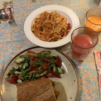 vegan pasta n sandwich  at Twelve Tables in Yerevan