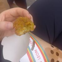 Mac and cheese bites at LEON - South Kensington in South West London