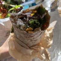 Vegan Ricky Martin burrito   at Pressed Cafe in Burlington