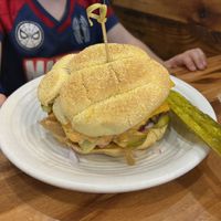 Vegan shroom and smash  at Pressed Cafe in Burlington