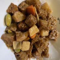 Side dish of gluten   at Meimen FángKōngDòng 梅門防空洞 in Taipei