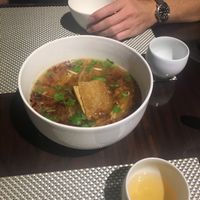Crispy soy cutlet noodle soup at Meimen FángKōngDòng 梅門防空洞 in Taipei