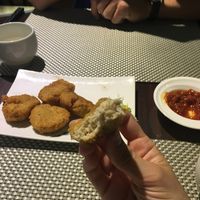 Vegan chicken nuggets!!! at Meimen FángKōngDòng 梅門防空洞 in Taipei