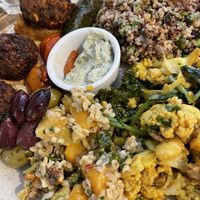 Falafel mezze   at Baba Ganoush in Kendal