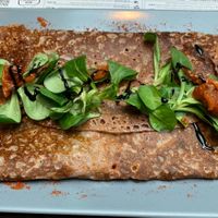 Vegan galette at Crêperie Les 4 Saisons in Amboise