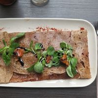 the only vegan crêpe on the menu at Crêperie Les 4 Saisons in Amboise