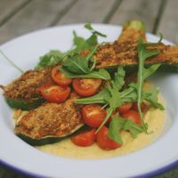 Stuffed courgette  at The Snug in Atherton