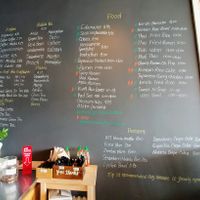 menu board at 107 Taste in Miami