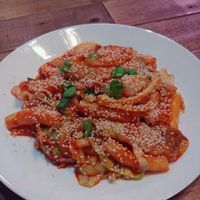 Korean Rice Cake (vegan) at 107 Taste in Miami