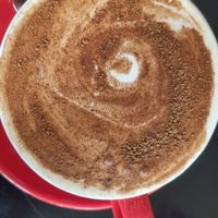 Chai latte at Prana Cafe in Leicester