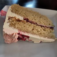 Cake at Prana Cafe in Leicester