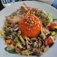 Buddha bowl at Prana Cafe in Leicester