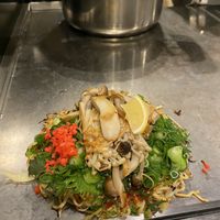 Vegan okonomiyaki at Kamehameha - かめはめは in Kyoto