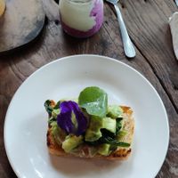 Avocado toast and chia pudding at Swasti Beloved Cafe in Ubud