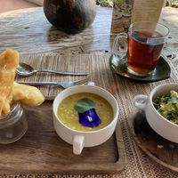 Breakfast tapas (garden urab + dal)  at Swasti Beloved Cafe in Ubud