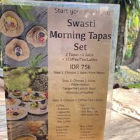 Morning offer (87K after tax)   at Swasti Beloved Cafe in Ubud