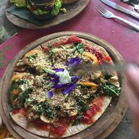 The best non junk like pizza I got so far. Doesn’t feel heavy, only good  at Swasti Beloved Cafe in Ubud