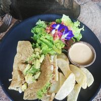 Jackfruit taco at Swasti Beloved Cafe in Ubud