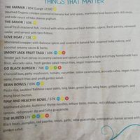 Menu at Swasti Beloved Cafe in Ubud