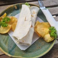 Tofu wrap at Indiana vegan Cafe & Yoga in Langkawi