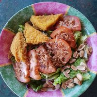 Rainbow salad at Indiana vegan Cafe & Yoga in Langkawi