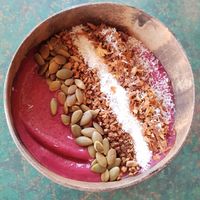 Beet bowl at Indiana vegan Cafe & Yoga in Langkawi