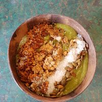 Green bowl at Indiana vegan Cafe & Yoga in Langkawi