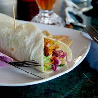 Asia wrap at Indiana vegan Cafe & Yoga in Langkawi