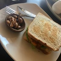 Sweet potato sandwich at Indiana vegan Cafe & Yoga in Langkawi
