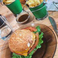 Burger and Fries  at Melemele Burguer in Zarautz
