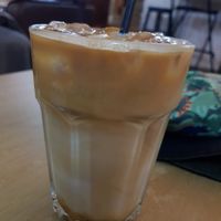 Iced coffee at Moments Cafe in Barnard Castle